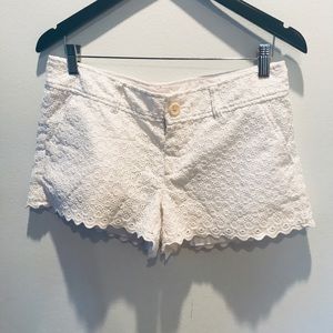 LILLY PULITZER white eyelet ‘Walsh’ shorts size 2